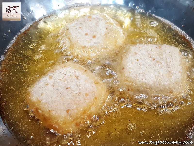 Making of Cheesy Potato Squares