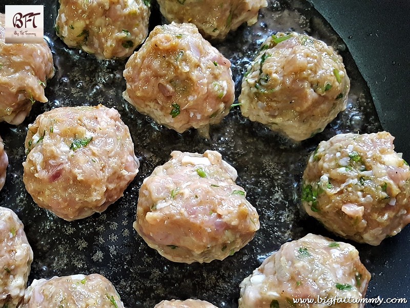 Making of Chicken Meatball Biryani