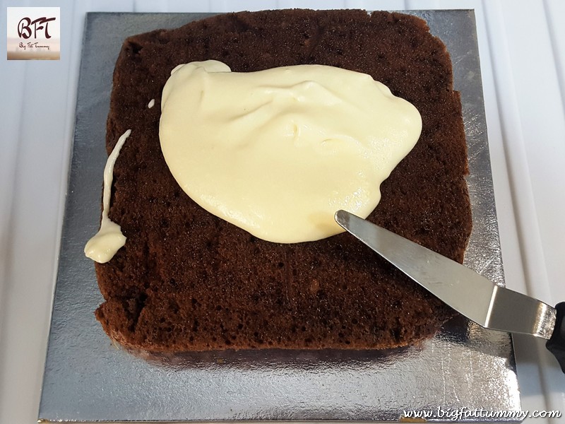 Making of Chocolate Cake with Cream Cheese Frosting