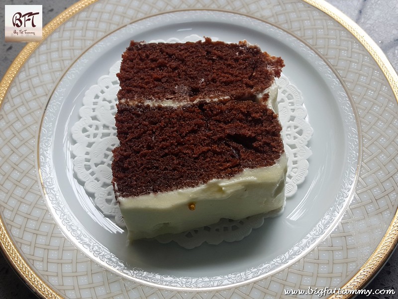 Making of Chocolate Cake with Cream Cheese Frosting