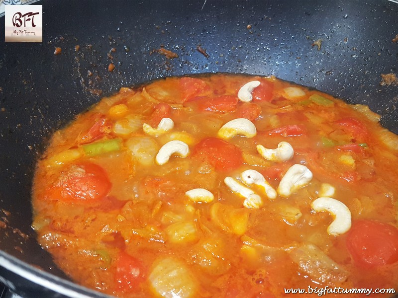 Preparation of Paneer Kofta in a Tomato Cream Gravy