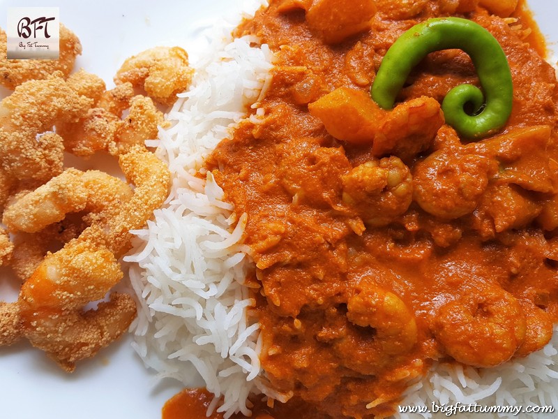 Preparation of Prawn and Potato Curry