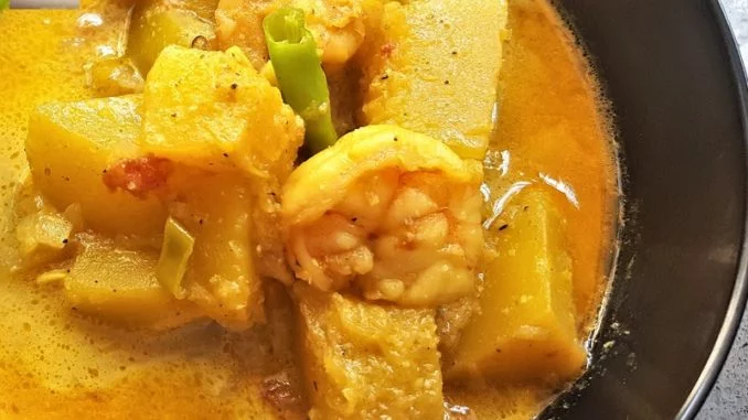 Red Pumpkin Prawn Verdur 06 Goan Red Pumpkin Prawn Verdur / Curry
