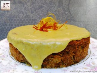 Banana Cake with Caramel Icing