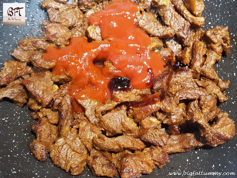 Preparation of Beef Chilly