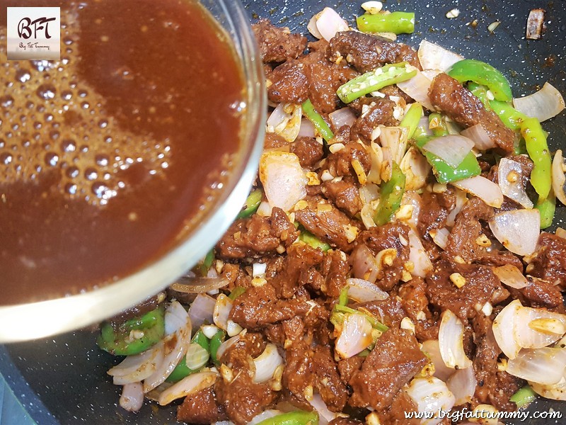 Preparation of Beef Chilly