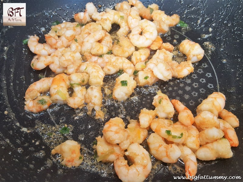 Preparation of Goan Prawn Chow Chow