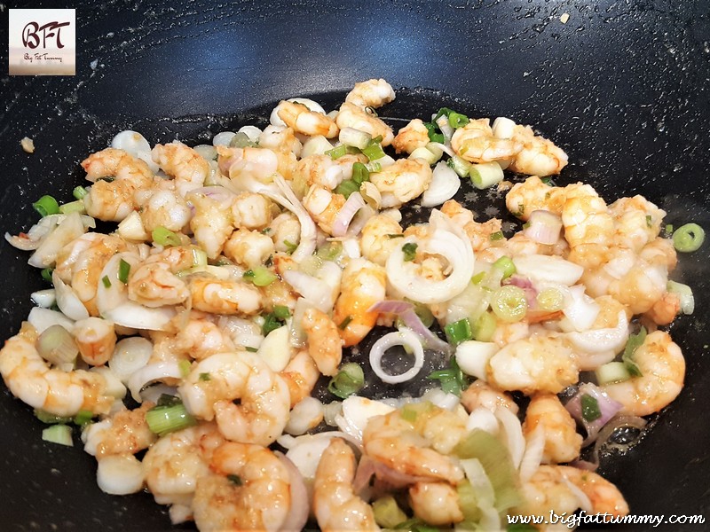 Preparation of Goan Prawn Chow Chow