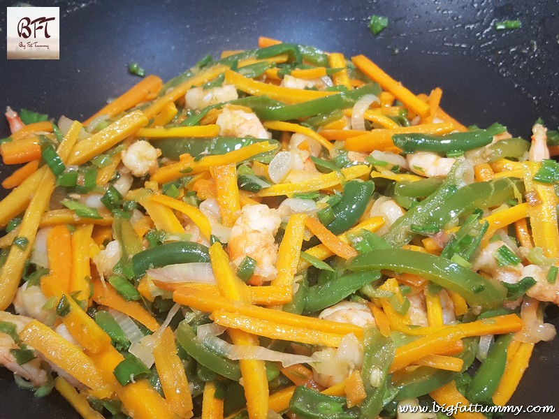 Preparation of Goan Prawn Chow Chow