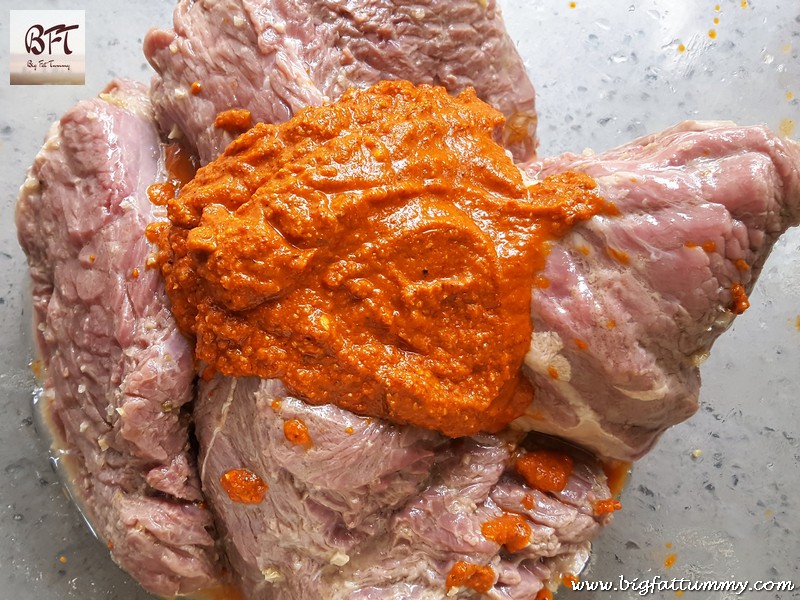 Making of Goan Red Beef Roast