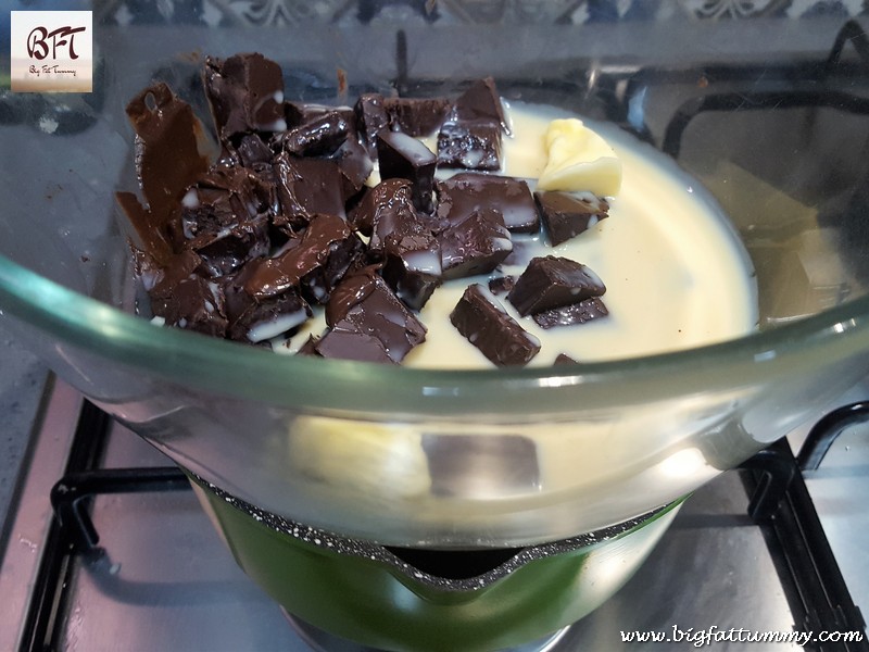 Making of Dark Chocolate Fudge