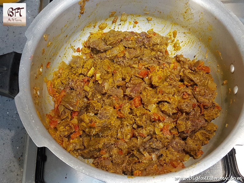 Making of Goan Beef Pea Stew