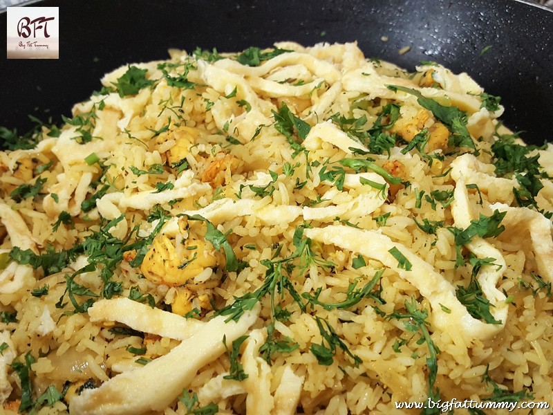 Preparation of Goan Prawn Chilly Fry Rice