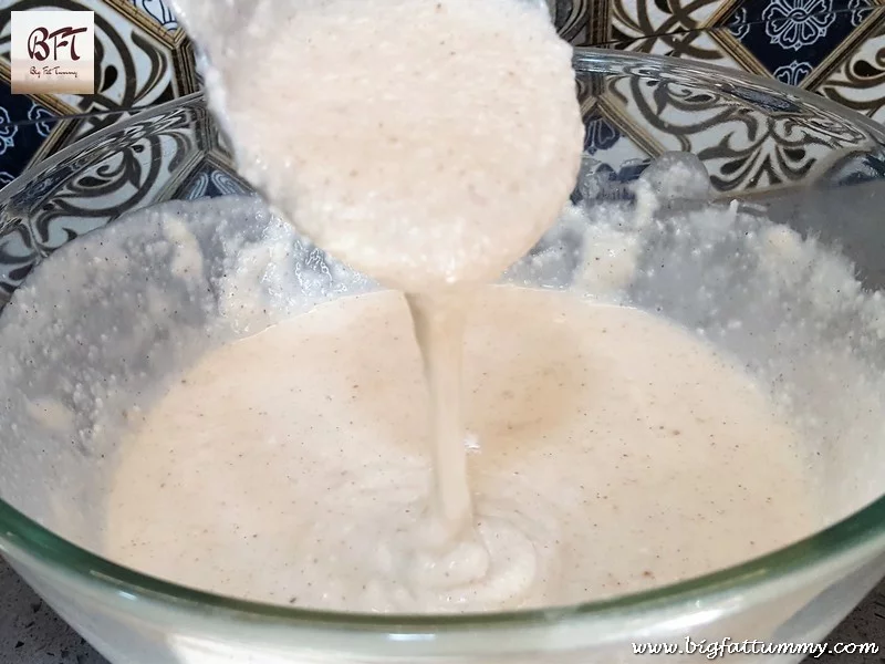 Making of Goan Sannas (steamed rice cakes)