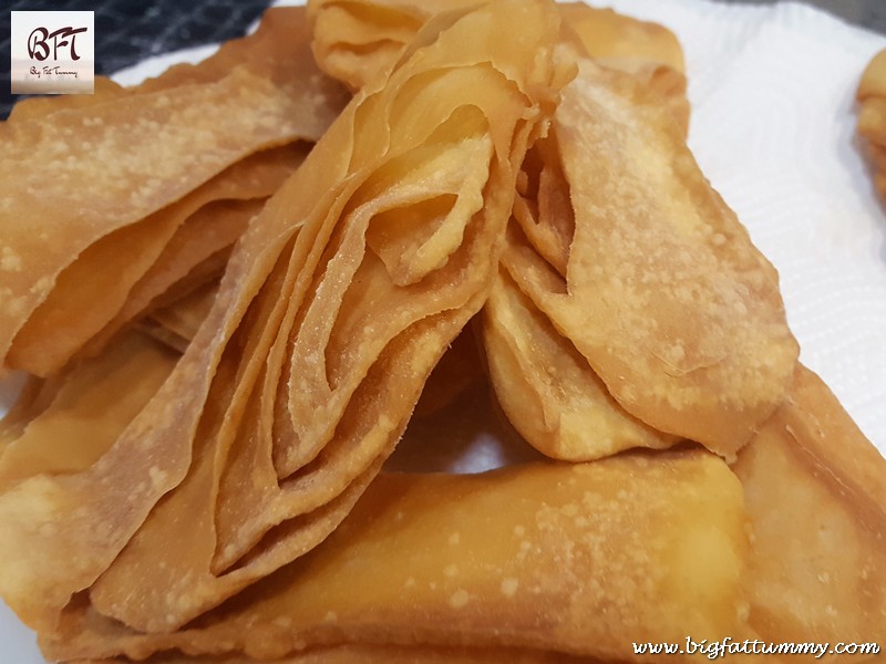 Making of Angel Wings (sweet-savoury fried pastry)