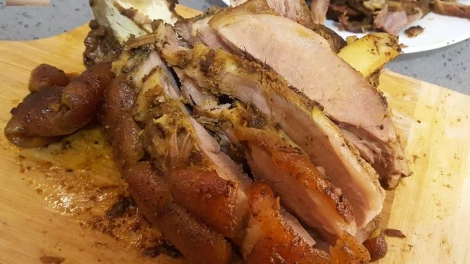 Assado de Leitao 08 Assado de Leitao (Goan Piglet Leg Roast)