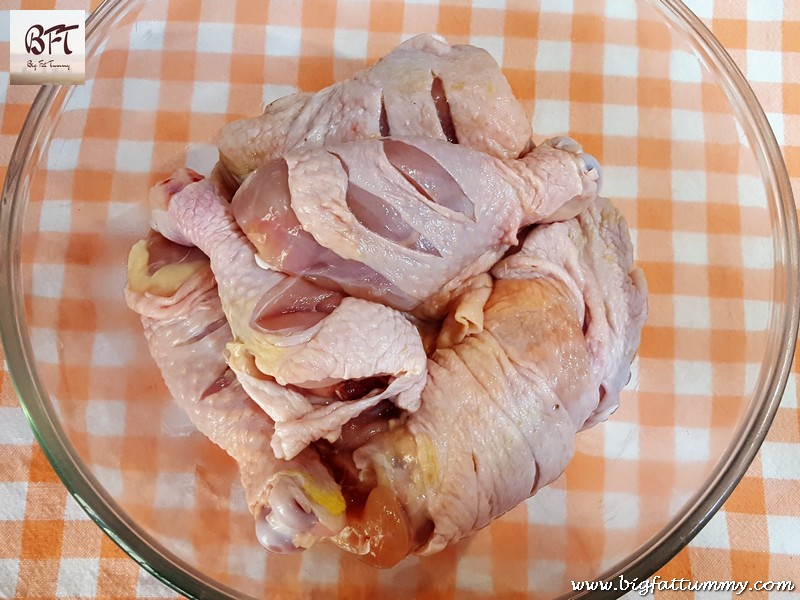 Preparation of Chicken Cashew Corriander Roast