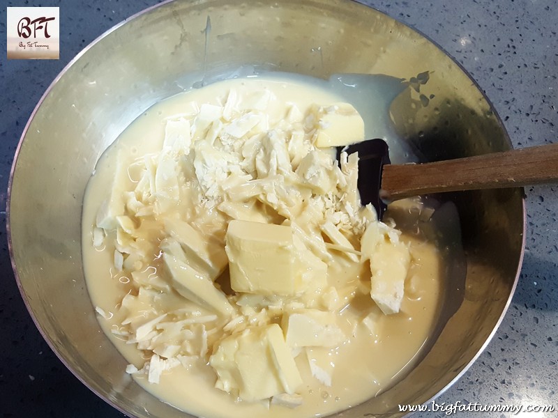 Making of White Chocolate Fudge