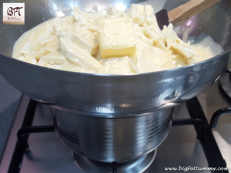 Making of White Chocolate Fudge