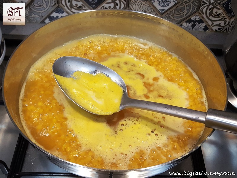 Making of Dal à la Ina (Masoor Dal Recipe)