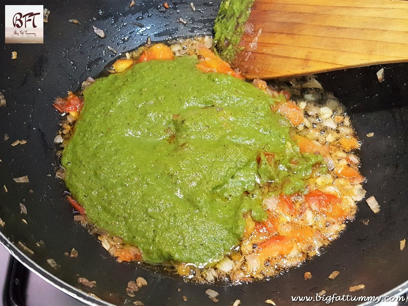 Preparation of Green Beef Meat Ball Curry