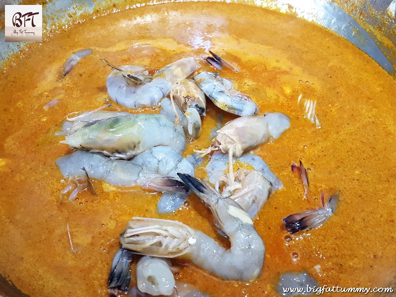 Preparation of Prawn Xec Xec (Goan prawn curry)