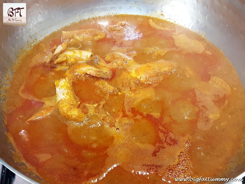 Preparation of Prawn Xec Xec (Goan prawn curry)