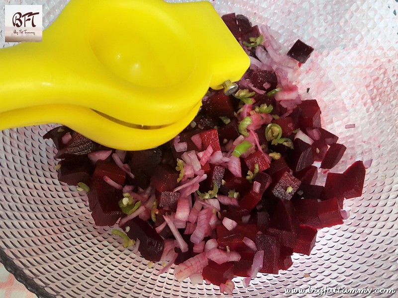 Preparation of Beetroot Salad