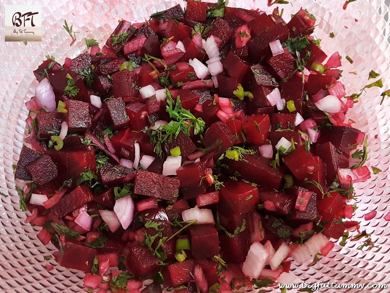 Preparation of Beetroot Salad