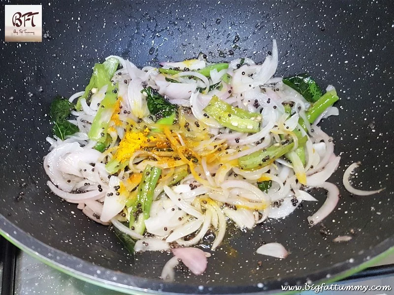 Preparation of Cashewnut Tendli Bhaji (vegetable)
