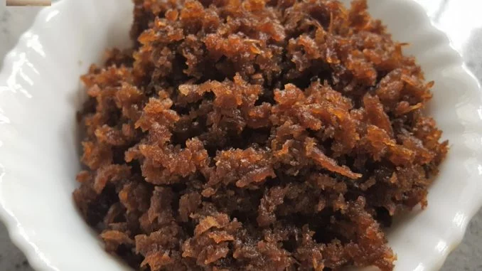 Coconut - Palm Jaggery Filling 06 Coconut Palm Jaggery Filling for pancakes