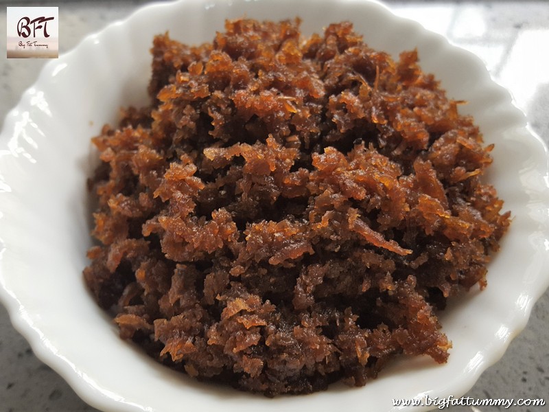 Coconut Palm Jaggery Filling for pancakes