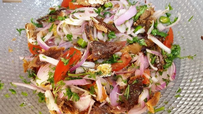 Dry Mackerel Salad 08 Dry Mackerel Salad