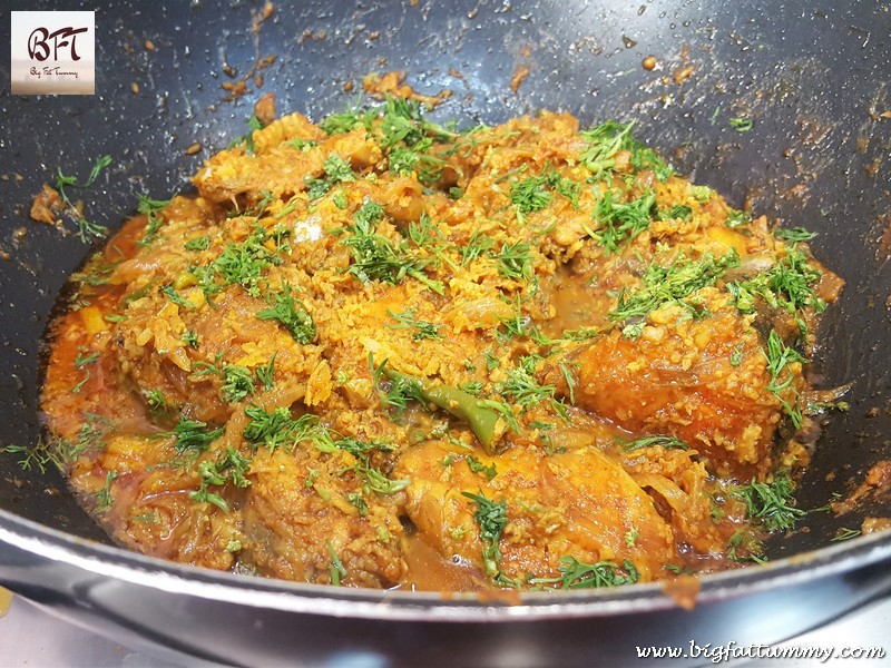 Preparation of Kingfish Head & Tail Sukkem (dry coconut prep)