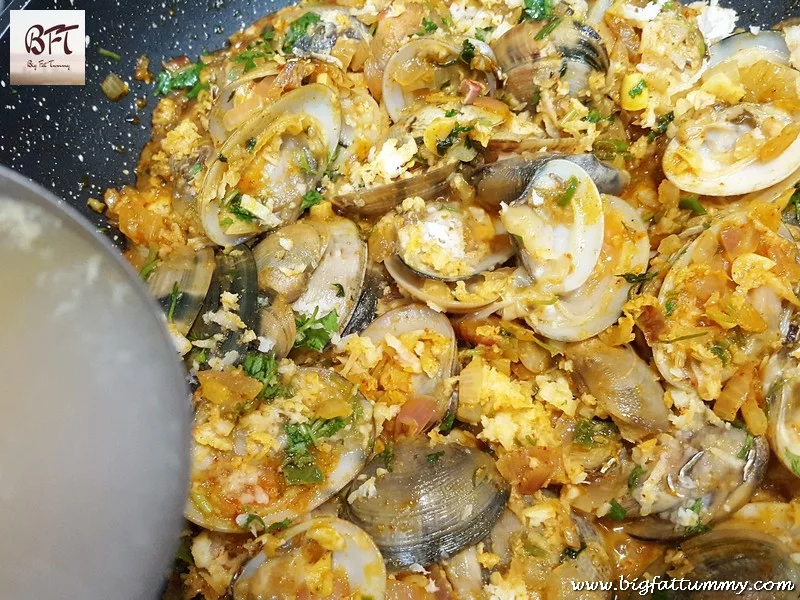 Preparation of ShellFish Sukkem (Goan preparation of Clams / Kube / Tisryo)