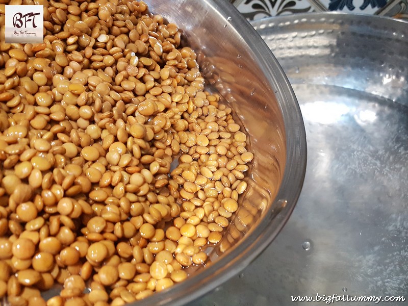 Preparation of Whole Masoor Dal