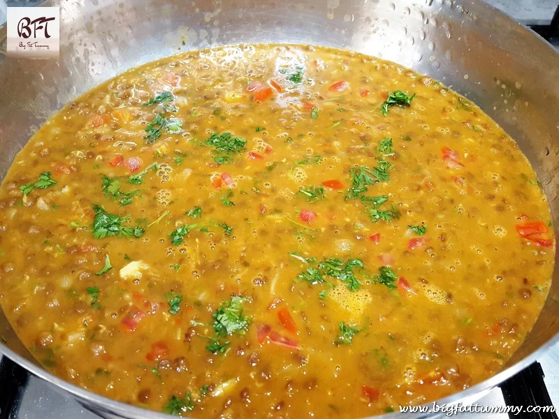 Preparation of Whole Masoor Dal