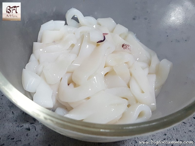 Preparation of Batter Fried Squids