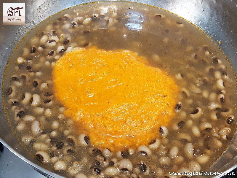 Preparation of Chavli Masala