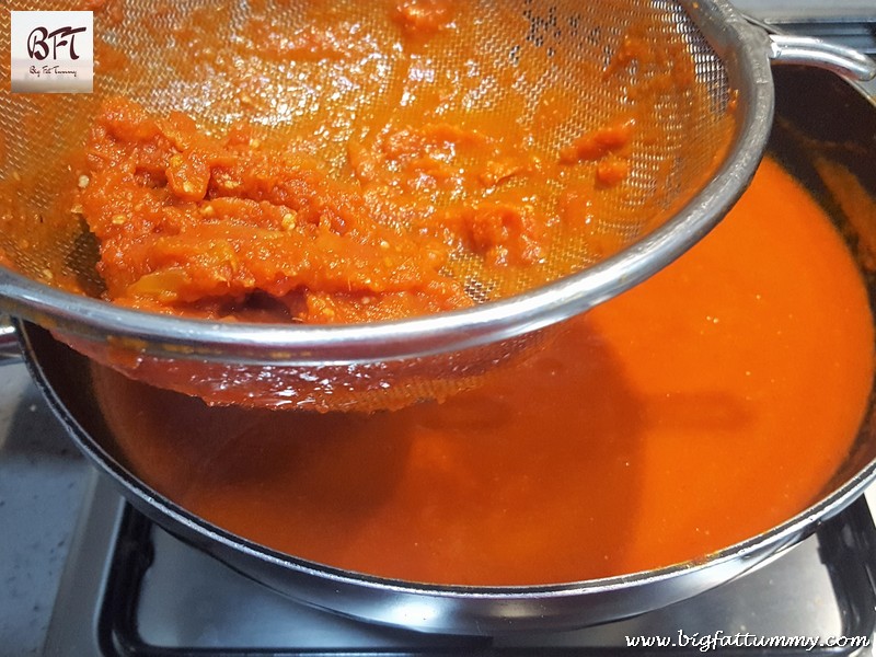 Preparation of Hot & Sweet Tomato Ketchup