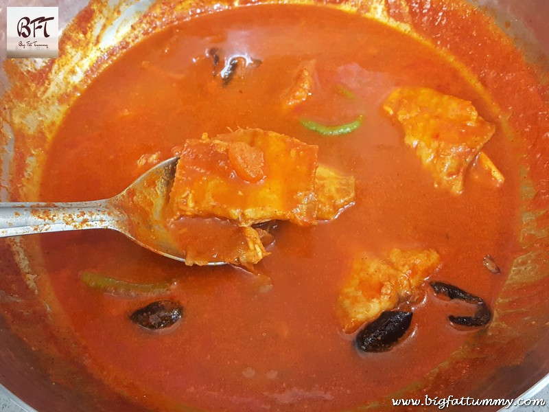 Preparation of Sole Fish Pepper Curry