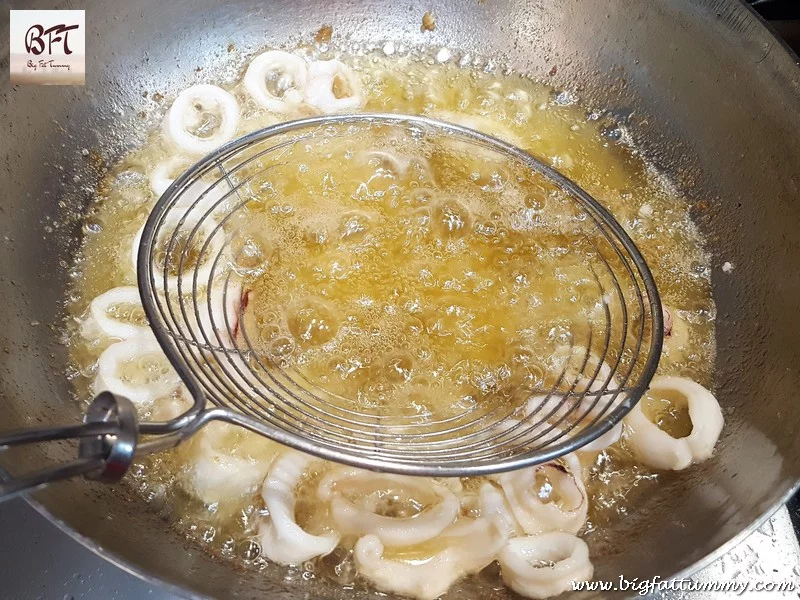 Preparation of Squid Molho