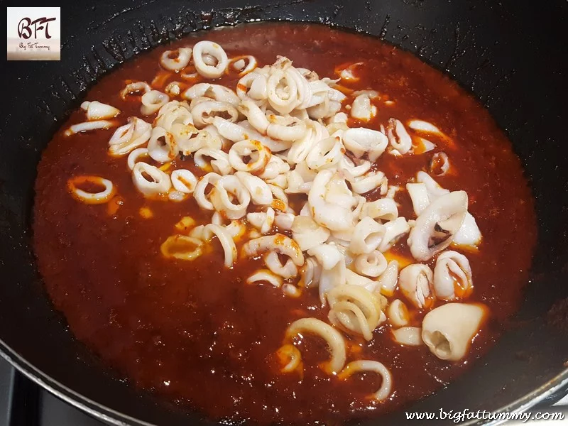 Preparation of Squid Molho