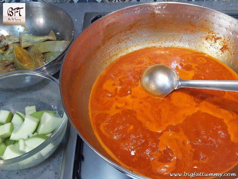 Preparation of Black Pomfret & Raw Mango Curry