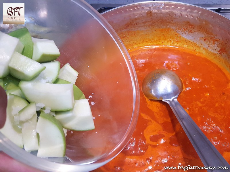 Preparation of Black Pomfret & Raw Mango Curry