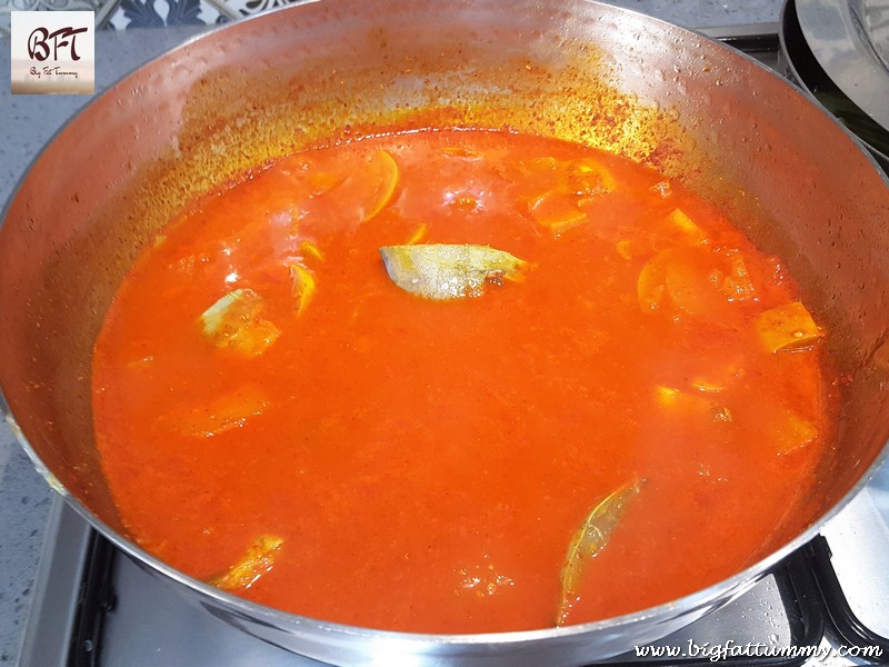 Preparation of Black Pomfret & Raw Mango Curry