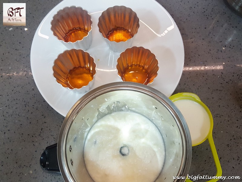 Preparation of Caramel Yogurt Pudding