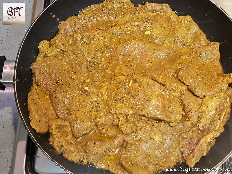 Preparation of Onion Beef / Bifes de Cebolada