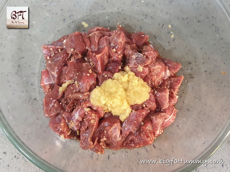 Preparation of Beef & Potato Curry