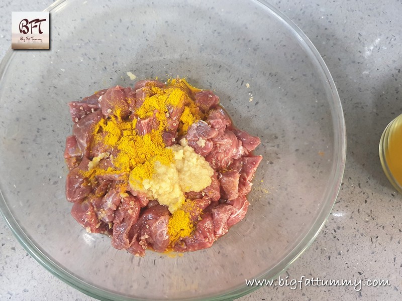 Preparation of Beef & Potato Curry